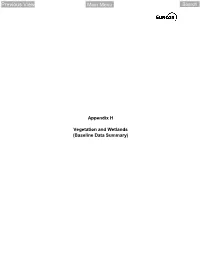 Vol 3 Appendix H Vegetation and Wetlands