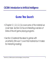 Game Tree Search