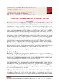 Karoja: the Unification of Culture Between Java and Karo 1