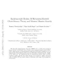 Spontaneously Broken 3D Hietarinta-Maxwell Chern-Simons