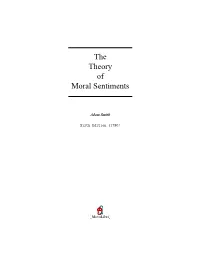 The Theory of Moral Sentiments