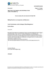 Working Party No. 3 on Co-Operation and Enforcement