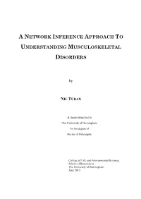 A Network Inference Approach to Understanding Musculoskeletal