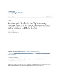 By Reassessing Feminist Themes in the Early Cyberpunk Works of William Gibson and Philip K