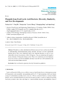 Plasmids from Food Lactic Acid Bacteria: Diversity, Similarity, and New Developments