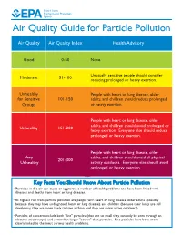 Air Quality Guide for Particle Pollution