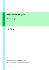 Basel III Pillar 3 Report