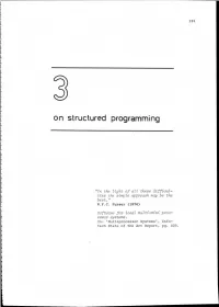 Chapter 3, on Structured Programming