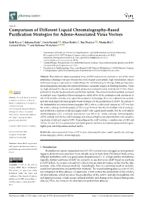 Comparison of Different Liquid Chromatography-Based Purification