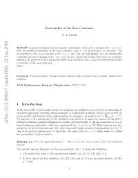 Irrationality of the Zeta Constants Ζ(2N) N 1