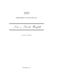 Notes on Smooth Manifolds
