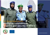 A Tangible Commitment to Peace and Security in Africa