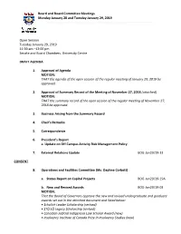 Agenda and Meeting Docket