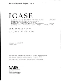 NASA Contrattbr 4Report 178229 S E M I a N N U a L R E P O