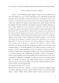 On the Theory of Firm in Nonlinear Dynamic Financial and Economic Systems