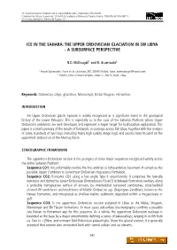 The Upper Ordovician Glaciation in Sw Libya – a Subsurface Perspective