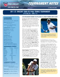 Tournament Notes