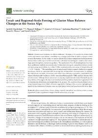 And Regional-Scale Forcing of Glacier Mass Balance Changes in the Swiss Alps