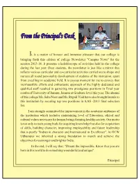 From the Principal's Desk