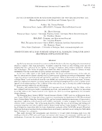 Human Exploration of the Moon and Cislunar Space (1) Author: Ms
