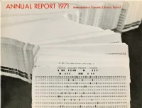 Public Libraries in Metropolitan Toronto
