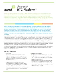 Aspect® RTC Platform™