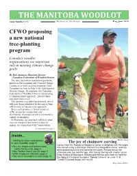 CFWO Proposing a New National Treeplanting Program