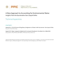 Insights from the Sacramento–San Joaquin Delta, Technical Appendix
