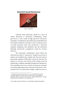 Anarchist Social Democracy