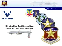 Ellington Field Joint Reserve Base