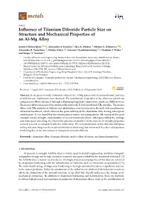 Influence of Titanium Diboride Particle Size on Structure and Mechanical
