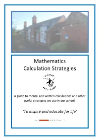 Mathematics Calculation Strategies