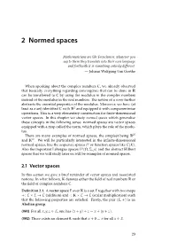 Normed Spaces