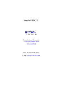 Zeroshell HOWTO