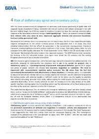 4 Risk of Deflationary Spiral and Monetary Policy