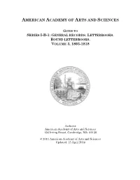 American Academy of Arts and Sciences Volume 3, 1803-1818