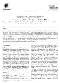 Dynamics of Contour Integration