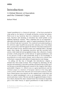 Introduction a Global History of Execution and the Criminal Corpse