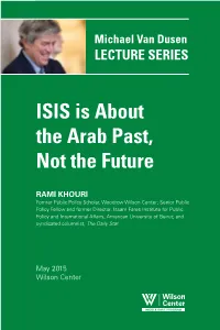 ISIS Is About the Arab Past, Not the Future