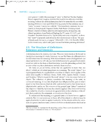 3.5 the Structure of Definitions: Extension and Intension