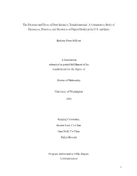 A Comparative Study of Discourses, Practices, and Structures of Digital Health in the U.S