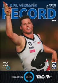 AFL Vic Record Week 5.Indd