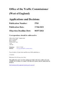 Applications and Decisions