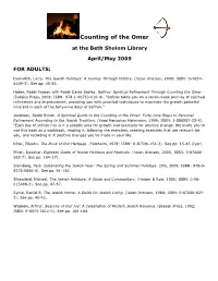Counting of the Omer.Pdf
