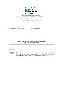 Determinazione N. 433 Del 26/06/2020