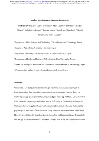 Ppgpp Functions As an Alarmone in Metazoa