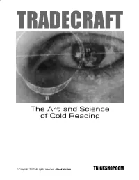 The Art and Science of Cold Reading