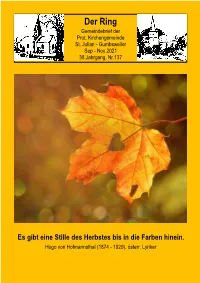 Der Ring Gemeindebrief Der Prot