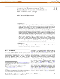 Geochemical Characteristics of Active Backarc Basin Volcanism at the Southern End of the Mariana Trough
