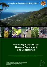 Native Vegetation of the Illawarra Escarpment And